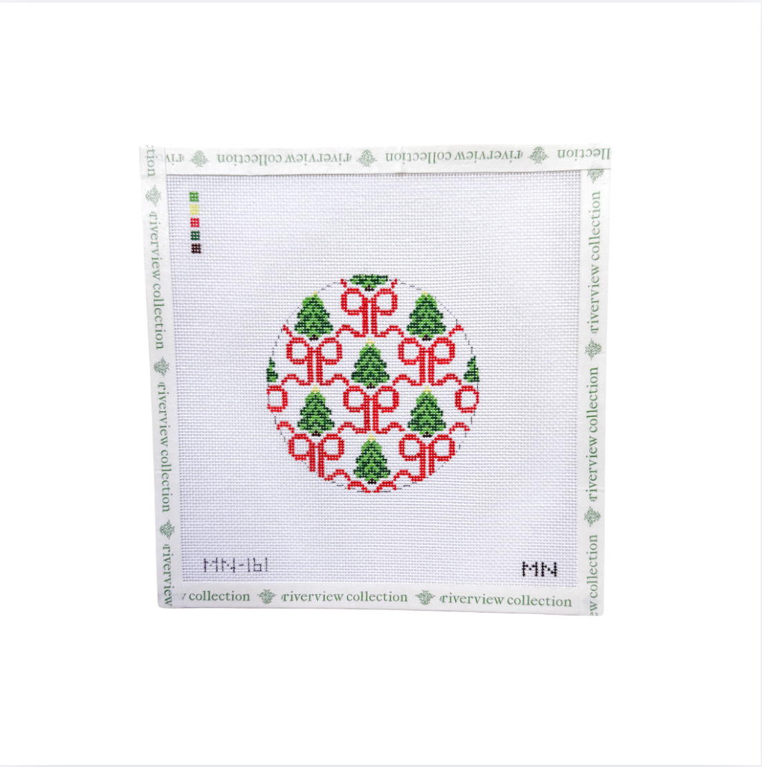Red Bows & Trees Ornament