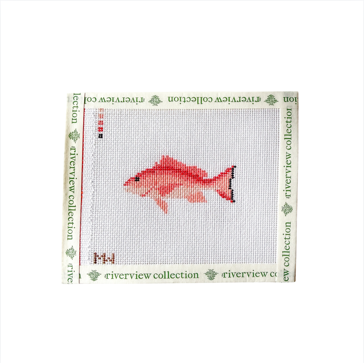 Red Snapper Mini Needlepoint Canvas